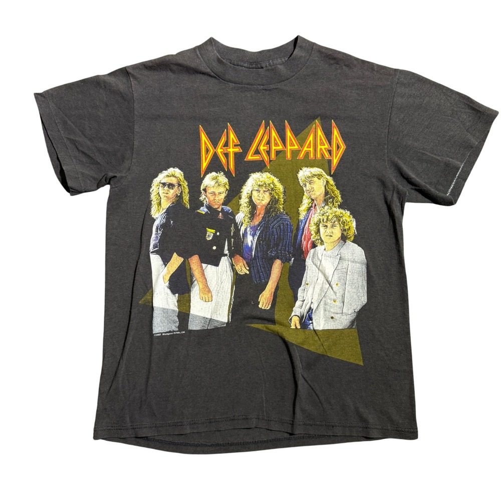 Vintage 1987 Def Leppard Hysteria Tour Shirt Spring Ford Made in USA S/M